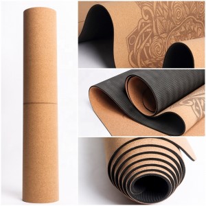 Wurin da Mai hana ruwa ya yi atisayen Cork Yoga Mat