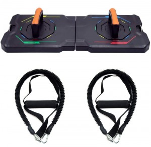 New Multi-Functional Foldable Push Up Board yokhala ndi Resistance Band