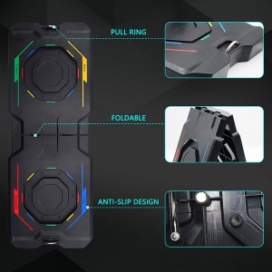 New Multi-Functional Foldable Push Up Board with Resistance Bands