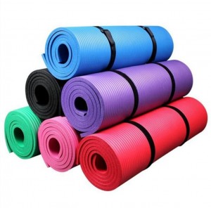 Owonjezera Thick Yoga Pilates Exercise Mat, NBR Mat