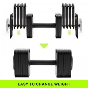 Julyfit 50lb Set Dumbbell Adjustable