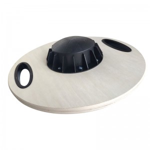 Basics Wooden Wobble Exercise Balance Board