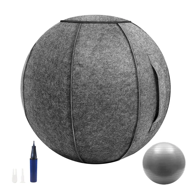 Stof-covered PV Gym Ball: In Stylish Workout Companion