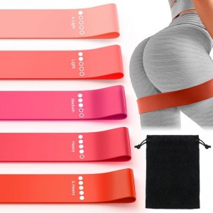 Latex Resistance Loop Exercise Bands Set of 5