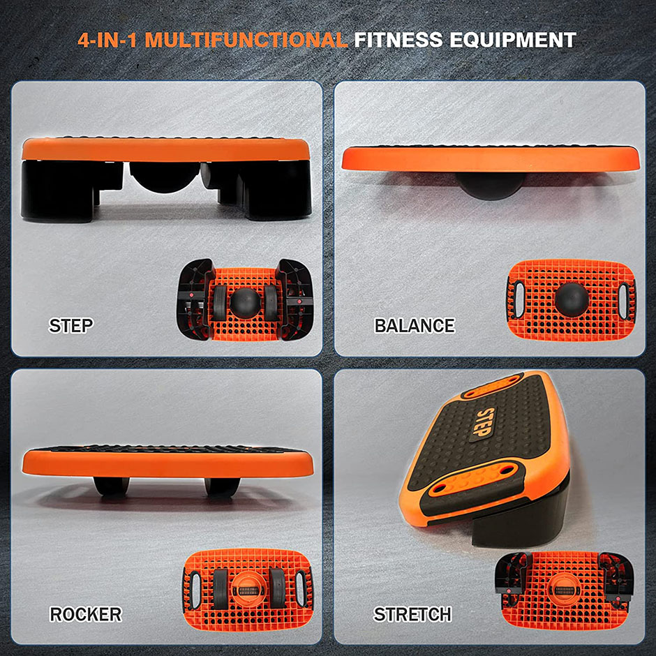 Көп функциялуу Aerobic Stepper Fitness Step Board Platform10