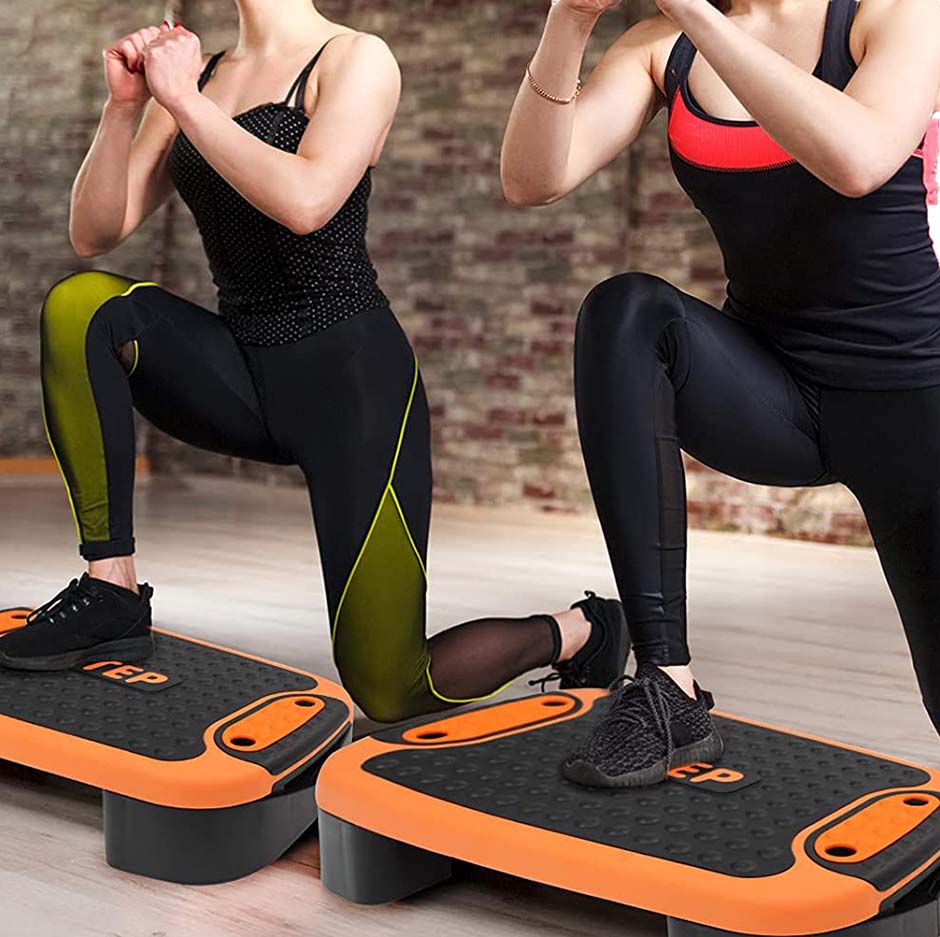 Daudzfunkcionāla aerobikas Stepper fitnesa Step Board platforma12