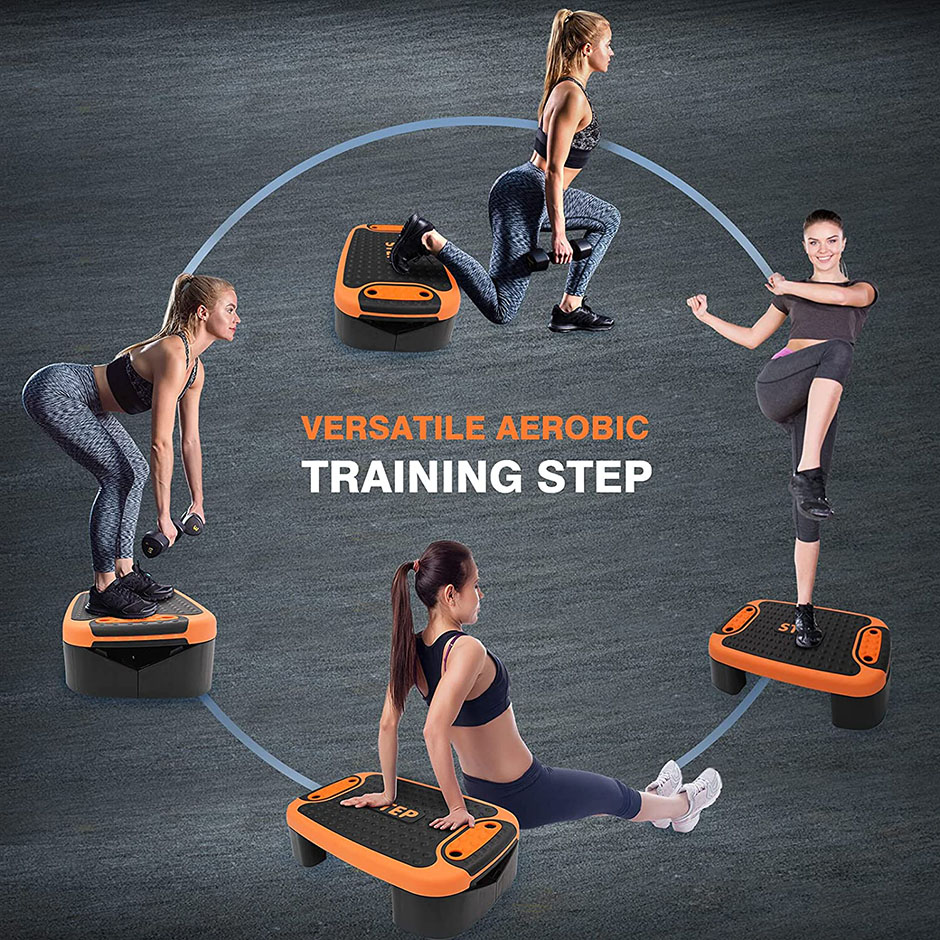 Multi-Funktioun Aerobic Stepper Fitness Step Board Plattform14