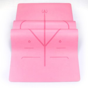Customized Design Non-slip PU Nature Rubber Yoga Mat ມີໂລໂກ້