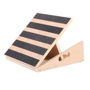 Slant Board Calf Stretcher Stretcher Cheville Calf Stretch Wedge Planche inclinable réglable Achille Stretcher antidérapant avec balle de massage à pointes et tube de résistance à l'étirement pour l'exercice de la fasciite plantaire