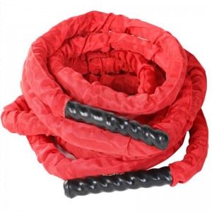 Mūšio treniruočių virvė su apsauginiu dangteliu – įtrauktas plieninis inkaras ir dirželis