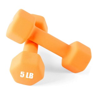 Hex Shape Neopren Dumbbell və Vinil Daldırma Dumbbell