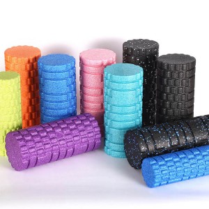 Yakakwira Density Foam Roller Massager yeYakadzika Tissue Massage yeKumashure uye Leg Muscles - Self Myofascial Release of Painful Trigger Point Muscle Adhesions.