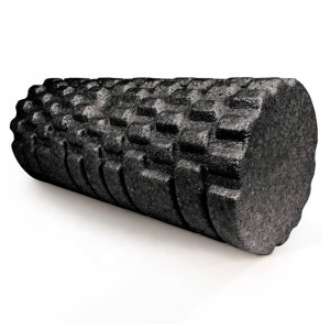 Massager rolair foam dùmhlachd àrd airson massage domhainn de na fèithean cùil is cas - fèin-sgaoileadh myofascial de adhesions fèithean puing brosnachaidh dòrainneach