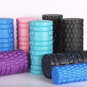 High Density Foam Roller Massager til dyb vævsmassage af ryg- og benmuskler – selv myofascial frigivelse af smertefulde triggerpunkts muskeladhæsioner